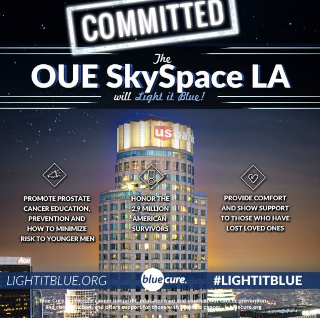 OUE SkySpace LA Light It Blue