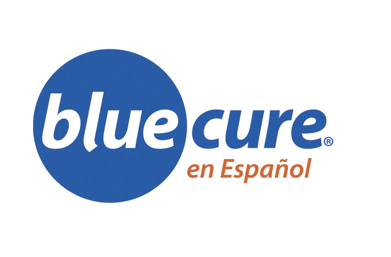Blue Cure en Español logo