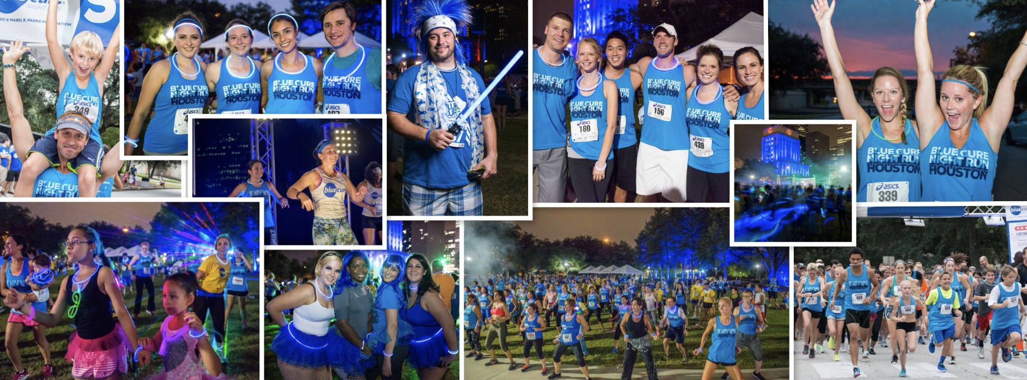 Blue Cure Run collage